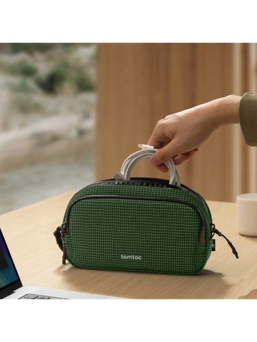Tomtoc Travel сумка для аксессуаров Light-T12 Electronic Accessory Pouch M 1.8L Green