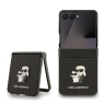 Karl Lagerfeld для Galaxy Z Flip7 чехол PU Saffiano NFT Karl & Choupette metal pin Hard Black