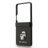 Karl Lagerfeld для Galaxy Z Flip7 чехол PU Saffiano NFT Karl & Choupette metal pin Hard Black