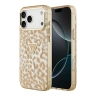 Guess для iPhone 17 Pro чехол IML Leopard Metal Cam Hard Glitter Brown (MagSafe)