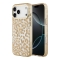 Guess для iPhone 17 Pro чехол IML Leopard Metal Cam Hard Glitter Brown (MagSafe)