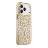 Guess для iPhone 17 Pro чехол IML Leopard Metal Cam Hard Glitter Brown (MagSafe)
