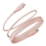 Energea Кабель HELIX 60 USB-C to USB-C 60W 480 Mbps Magnetic Pink 1.5m