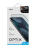 Защитное стекло Uniq OPTIX Vision care (anti-blue) для iPhone 14 Plus | 13 Pro max, черная рамка (+installer)