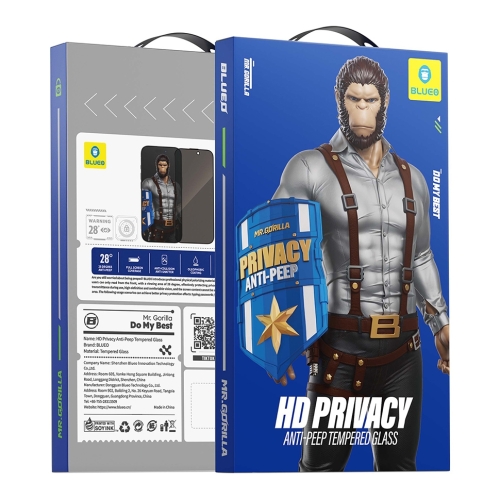 BlueO стекло для Galaxy Z Fold8, Anti-peep Black (приватное)