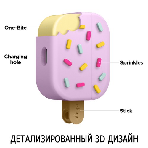 Чехол Elago Unique Ice Cream Hang case для AirPods Pro, Lavender