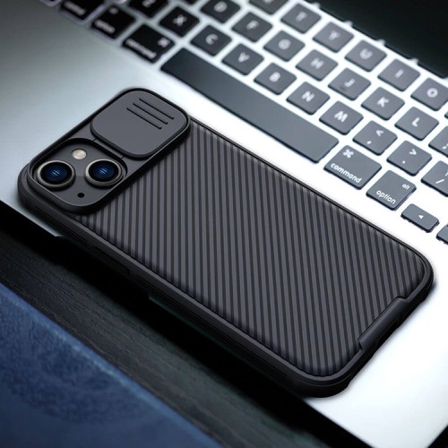 Чехол Nillkin CamShield Pro Magnetic для iPhone 14, черный (magsafe)