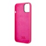 Чехол Lagerfeld Liquid silicone RSG Round logo Hard для iPhone 14 Plus, розовый