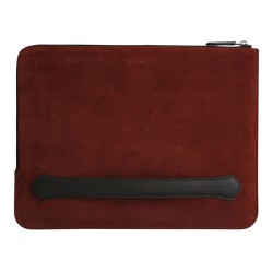 Чехол-папка Bustha Zip Folio Suede/Leather для MacBook Air 13 | Pro 13 (2018/22), Maroon