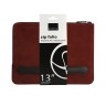 Чехол-папка Bustha Zip Folio Suede/Leather для MacBook Air 13 | Pro 13 (2018/22), Maroon