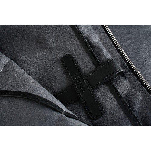 Чехол-папка Bustha Zip Folio Suede/Leather для MacBook Air 13 | Pro 13 (2018/22), Maroon