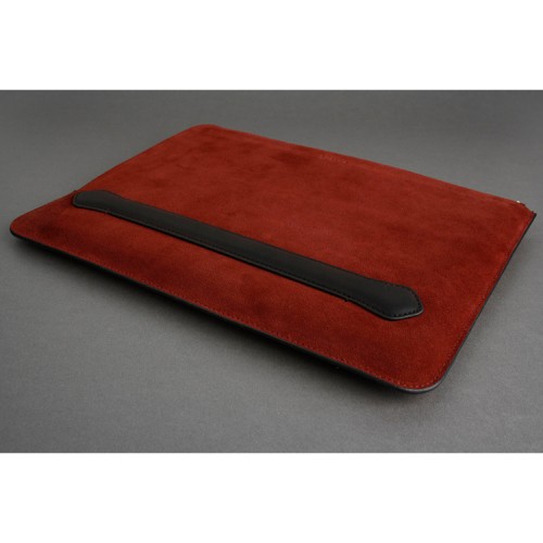 Чехол-папка Bustha Zip Folio Suede/Leather для MacBook Air 13 | Pro 13 (2018/22), Maroon