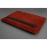 Чехол-папка Bustha Zip Folio Suede/Leather для MacBook Air 13 | Pro 13 (2018/22), Maroon
