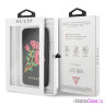 Чехол Guess Flower desire Booktype Embroidered roses для iPhone X/XS, чёрный
