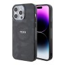 TUMI для iPhone 15 Pro чехол PC/TPU Double layer CAMO Hard Grey (MagSafe)