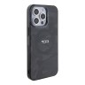 TUMI для iPhone 15 Pro чехол PC/TPU Double layer CAMO Hard Grey (MagSafe)