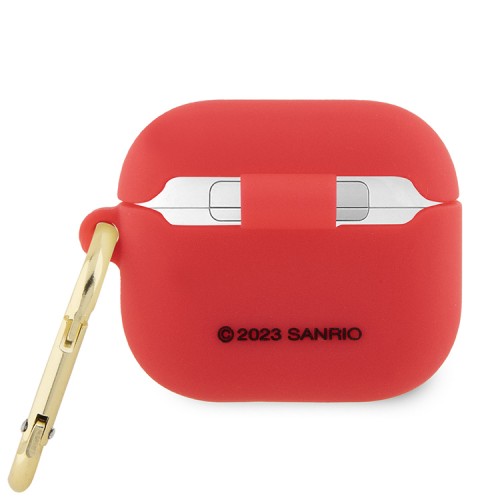 Hello Kitty для Airpods 3 чехол Liquid silicone 3D Rubber Kitty Head Fuchsia