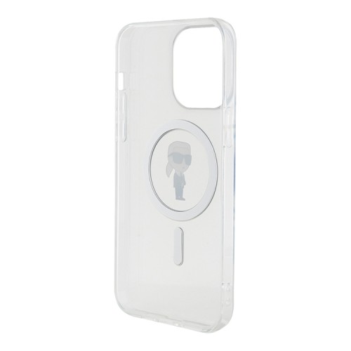 Karl Lagerfeld для iPhone 14 Pro Max чехол PC/TPU NFT Karl Ikonik Hard Transparent (MagSafe)