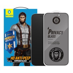 BlueO стекло для iPhone 16/15, Anti-peep Black (антишпион)