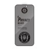 BlueO стекло для iPhone 16/15, Anti-peep Black (антишпион)