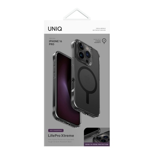Uniq для iPhone 16 Pro чехол Lifepro Xtreme AF Frost Smoke (MagSafe)