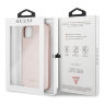 Чехол Guess Iridescent Hard PU кожа для iPhone 11 Pro Max, розовый