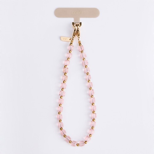 Uniq COEHL Candy Gem Charm Handstrap подвеска на телефон из бисера, Candy Pink