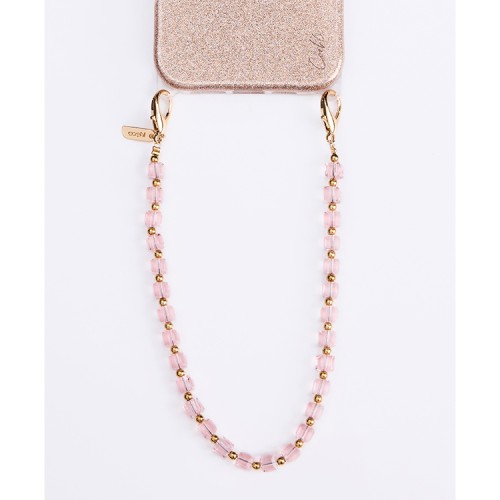 Uniq COEHL Candy Gem Charm Handstrap подвеска на телефон из бисера, Candy Pink