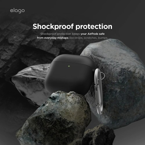 Elago для AirPods 4 чехол Liquid Hang Case Black