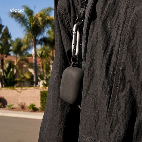 Elago для AirPods 4 чехол Liquid Hang Case Black