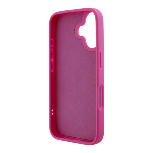 Karl Lagerfeld для iPhone 16 чехол 3D Rubber Bicolor Signature Hard Fuchsia