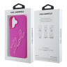 Karl Lagerfeld для iPhone 16 чехол 3D Rubber Bicolor Signature Hard Fuchsia