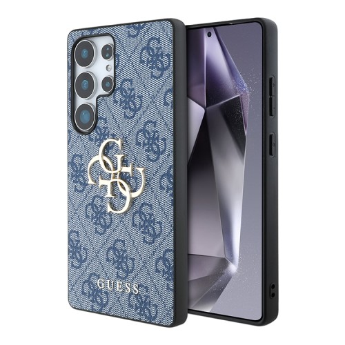 Guess для Galaxy S25 Ultra чехол PU 4G Big metal logo Hard Blue