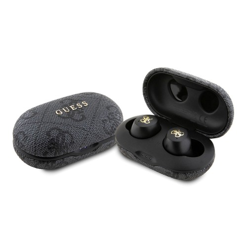 Guess Наушники TWS Bluetooth 4G with Classic Metal logo ENC Black
