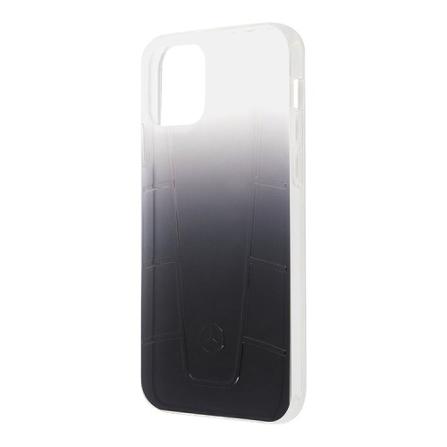 Mercedes чехол для iPhone 12 Pro Max, Transparent line Embossed Gradient