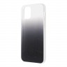 Чехол Mercedes Transparent line Embossed 1 Hard Gradient для iPhone 12 Pro Max, черный
