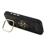 Guess для iPhone 16 Pro Max чехол PU 4G Big metal logo and Camera Stand Hard Black