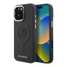 Karl Lagerfeld для iPhone 16 Pro Max чехол PU Initials & Metal logo Hard Black (MagSafe)