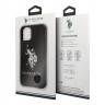 Чехол U.S. Polo Assn. Liquid Silicone Big horse Hard для iPhone 11 Pro Max, черный
