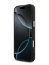Guess для iPhone 17 Pro чехол PU 4G Triangle metal logo Silver camera Hard Black (MagSafe)