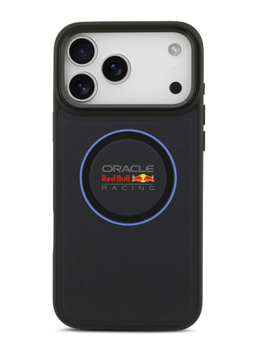 Red Bull для iPhone 17 Pro Max чехол PU Meshed with Ring and Metal camera Hard Navy/Blue (MagSafe)