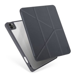 Чехол Uniq Moven Anti-microbial для iPad Pro 12.9 (2021) с отсеком для стилуса, серый