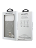 Karl Lagerfeld для iPhone 17 Pro чехол PU NFT Karl & Choup heads Metal pin & Cam Hard Grey (MagSafe)