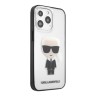 Чехол Karl Lagerfeld Ikonik Karl Hard Transparent для iPhone 13 Pro Max, черная рамка