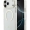 Guess для iPhone 17 Pro Max чехол IML Metal outline and Camera Hard Transparent/Gold (MagSafe)