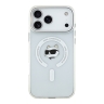 Karl Lagerfeld для iPhone 17 Pro Max чехол IML NFT Choupette Head Metal camera прозрачный (MagSafe)