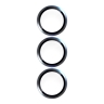(Уценка) BLUEO Camera lens Armor metal для камеры Galaxy S23 | S23 Plus, Black (3 шт)