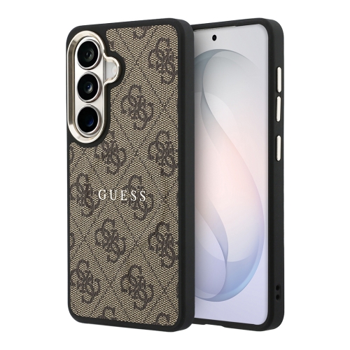 Guess для Galaxy S26+ чехол PU 4G Classic metal logo & Camera Hard Brown (MagSafe)