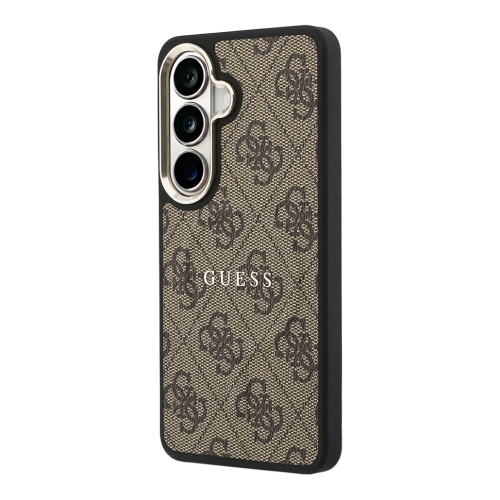 Guess для Galaxy S26+ чехол PU 4G Classic metal logo & Camera Hard Brown (MagSafe)
