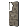 Guess для Galaxy S26+ чехол PU 4G Classic metal logo & Camera Hard Brown (MagSafe)